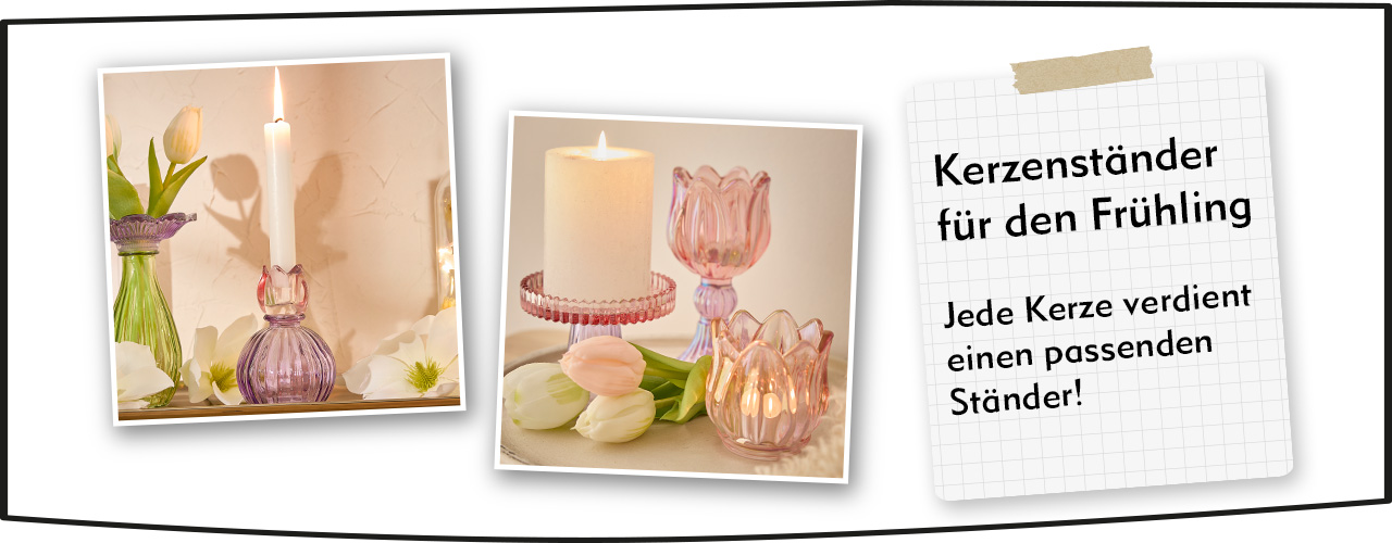 Kerzenst&auml;nder f&uuml;r die Fr&uuml;hlingsdeko