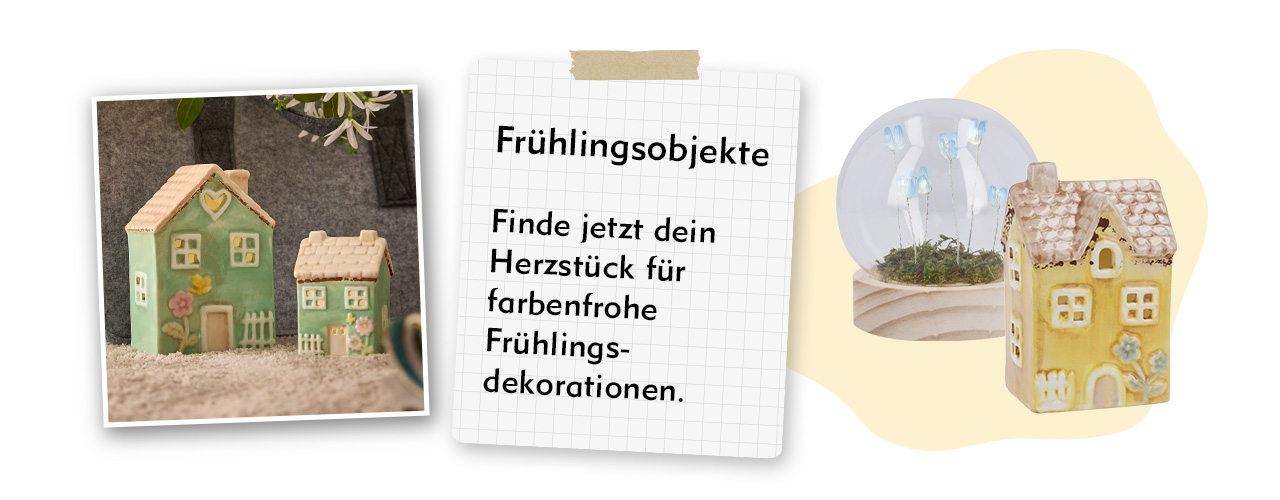 Dekoobjekte f&uuml;r die Fr&uuml;hlingsdeko
