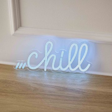 Neon-Schriftzug Chill, 32 x 14 cm