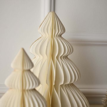 Deko-Baum Wabe, creme/4 Stufen, 20 cm