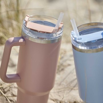 XXL Thermobecher, peach, 1200 ml