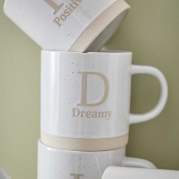 Becher Buchstabe/Feeling, Dreamy, 380 ml