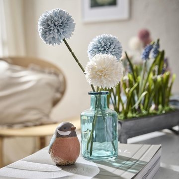 Flaschenvase Mini, blau, 12 cm