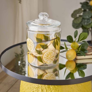 Vorratsglas Zitrone, gelb/grün, 1.7 l