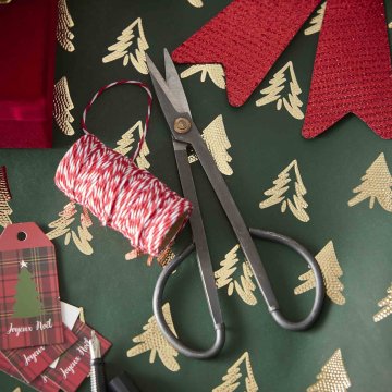 Geschenkpapier Edel mit Prägung, Baum/grün, 2 m