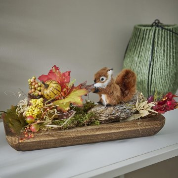 Waldtier Kunstfell, Eichhörnchen/dunkelbraun, 10 cm