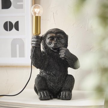 Tischleuchte, Affe, 31.5 cm