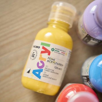 Acrylfarbe, goldgelb, 125 ml