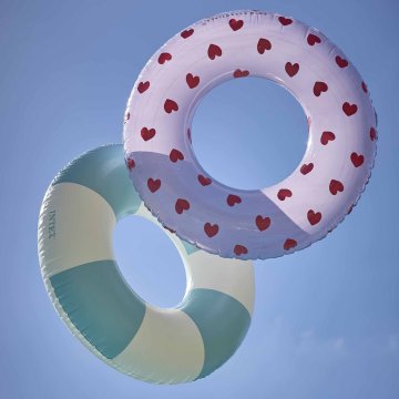 Schwimmring Streifen, blau, 90 cm