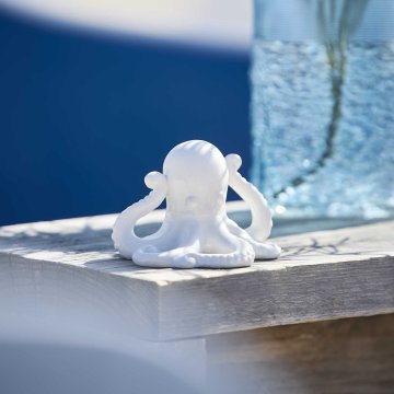 Oktopus, weiß, 7 cm