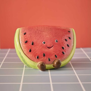 Spardose Frucht, Melone, 14.6 x 9.9 x 9.5 cm