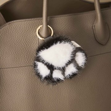 Taschenanhänger Pfote, schwarz