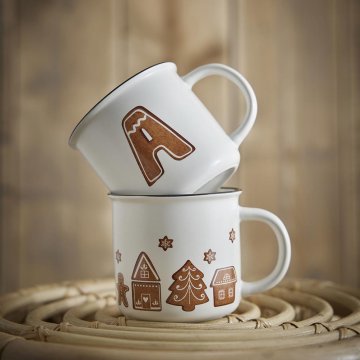 Becher Buchstabe/Lebkuchen, Stadt, 380 ml