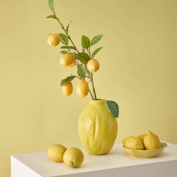 Vase Zitrone, gelb, 21.5 cm