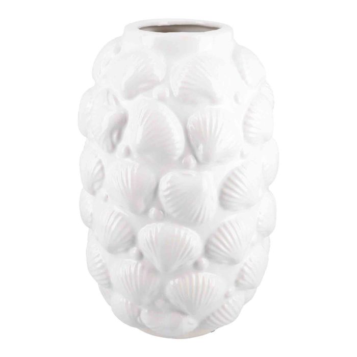 Vase Muscheln, weiß, 25 cm