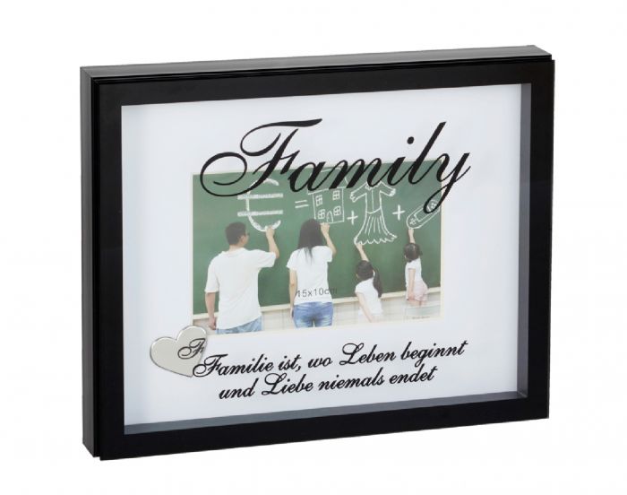 Bilderrahmen mit Spruch, Family, 10 x 15 cm NANUNANA