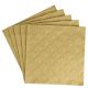 Serviette Artdeco, Prägung, gold, 16 Stück