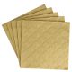 Serviette Artdeco, Prägung, gold, 16 Stück