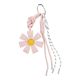 Taschenanhänger Blume, rosa