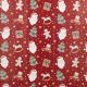Geschenkpapier Nostalgie, Mix/rot, 2 m