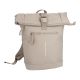 Rucksack Rolltop mit Reflektor, taupe, 16 Liter