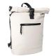 Rucksack Rolltop mit Reflektor, beige, 16 Liter