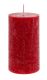 Kerze Rustik, Lara, rot, 12 cm