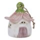 Anhänger LED-Blütenhaus, pink, 13 cm