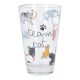 Trinkglas mit Tiermotiv, Team Cat, 310 ml