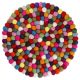 Untersetzer Filzkugeln, bunt, 30 cm
