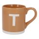 Becher Buchstabe/Uni, T/orange, 440 ml