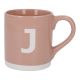 Becher Buchstabe/Uni, J/rosa, 440 ml