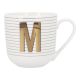 Becher Buchstabe/Streifen, M, 450 ml