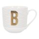 Becher Buchstabe/Streifen, B, 450 ml