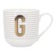 Becher Buchstabe/Streifen, G, 450 ml