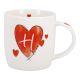 Becher Buchstabe mit Herz, H, 350 ml