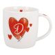 Becher Buchstabe mit Herz, D, 350 ml