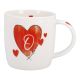 Becher Buchstabe mit Herz, O, 350 ml