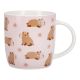 Becher Capybara, Blumen, 350 ml