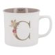 Becher Buchstabe/Blumen, C, 390 ml