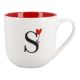 Becher Buchstabe/Ballon, S/innen rot, 450 ml