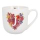 Becher Buchstabe/Flower-Herz, J, 450 ml