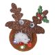 LED-Anstecker Xmas, Rentier braun, blinkend