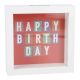 Spardose Birthday Buchstabe, 12 cm