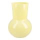 Glas-Vase Opal, hellgelb, 17 cm
