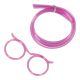 Trink-Schlauch Brille, rosa