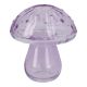 Glasvase Pilz, rund/lila, 11 cm