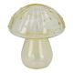 Glasvase Pilz, rund/gelb, 11 cm