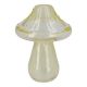 Glasvase Pilz, spitz/gelb, 14 cm