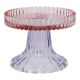 Kerzenständer Rille, rosa/lila, 10 x 7.5 cm